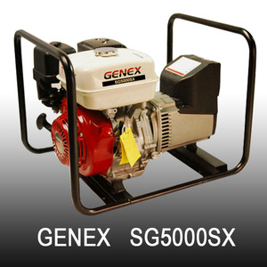 제넥스 발전기 SG5000SX 5.2kVA 혼다 엔진 산업용 가솔린 저진동 고급형 수동 리코일