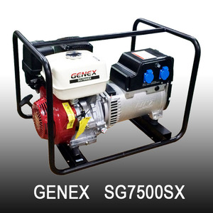 제넥스 SG7500SX 발전기 SG-7500SX 혼다 엔진 7.5KVA 산업용 공사현장 건설현장 가솔린 수동