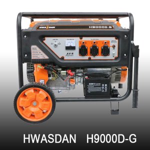 H9000D-G 화스단 산업용발전기 9kw 가솔린 키시동